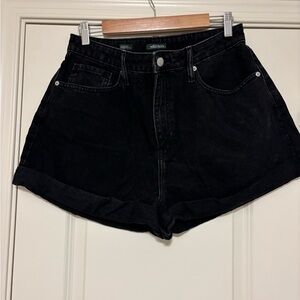 Gently Used - High Rise Denim Mom Shorts
